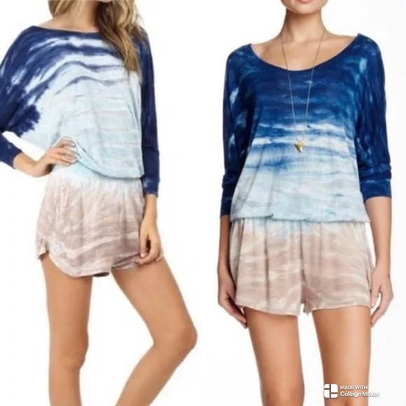 Young Fabulous and Broke Jasmin tie-dye romper - Picture 1 of 8